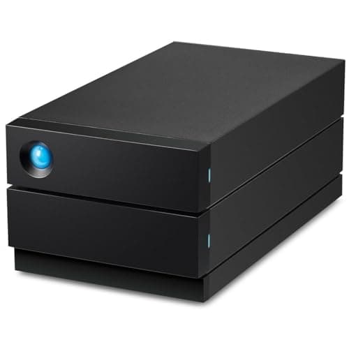 LaCie 2big RAID 8TB External Hard Drive Desktop HDD – USB-C, 7200 RPM Enterprise Class Drives, for Mac and PC Desktop, Rescue Services (STHJ8000800)
