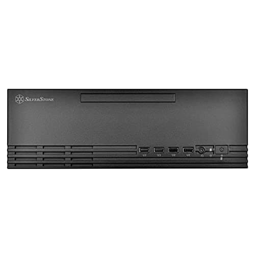 SilverStone Technology Milo 11 Slim & Compact Micro-ATX enclousre for Office or Home Theater, Requires TFX PSU (Sold Separately), SST-ML11B
