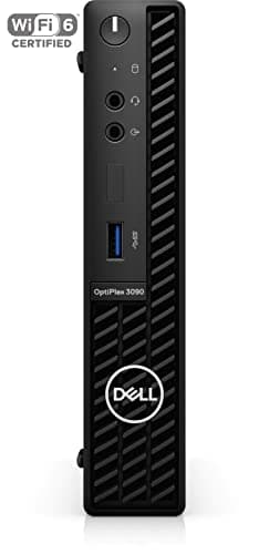 DELL 2022 Optiplex 3090 Micro Form Factor Business Desktop, Intel Core i5-10500T, 16GB RAM, 512GB PCIe SSD, DisplayPort, RJ-45, Wi-Fi 6, Bluetooth, Wired Mouse&Keyboard, Windows 11 Pro, Black
