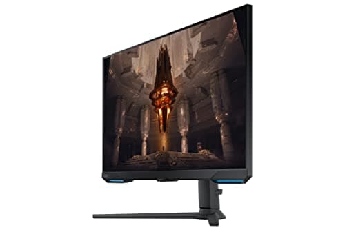 SAMSUNG 28” Odyssey G70B Series 4K UHD Gaming Monitor, IPS Panel, 144Hz, 1ms, HDR 400, G-Sync and FreeSync Premium Pro Compatible, Ultrawide Game View, LS28BG702ENXGO, Black