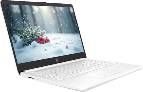 HP 14" Business Laptop Computer, 16GB RAM 320GB Storage (64GB eMMC+256GB Docking Station Set), Intel Quad-Core N4120, Windows 11 S Laptop with 1-Year Microsoft Office 365, PLUSERA Earphones, White