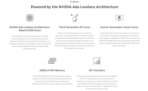 CPU Solutions VidCore 8K Video Editing PC, HD 3D Modeling Computer, Core Ultra 9 285K, 64GB DDR5 RAM, 2000GB NVMe SSD, Win 11 Pro, Quadro RTX 4000 ADA 20GB