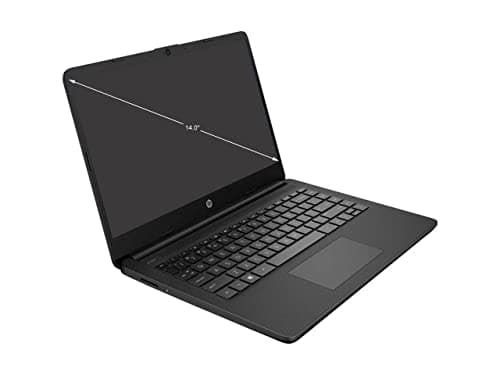 HP 14 Laptop, Intel Celeron N4020, 4 GB RAM, 64 GB Storage, 14-inch Micro-Edge HD Display, Windows 11 Home, Thin & Portable, 4K Graphics, One Year of Microsoft 365 (14-dq0020nr, Jet Black)