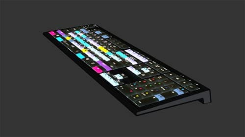 Logickeyboard Designed for Blackmagic Davinci Resolve 17 Compatible with Win 7-11- Astra 2 Backlit Keyboard # LKB-RESB-A2PC-US