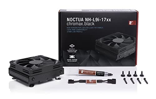 Noctua NH-L9i-17xx chromax.Black, Premium Low-Profile CPU Cooler for Intel LGA1700 and LGA1851 (Black)