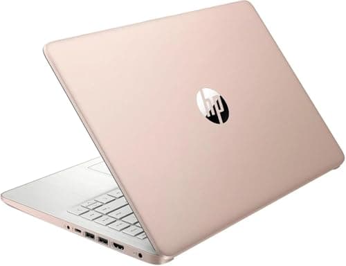 HP AI-Powered 14" HD Laptop with Microsoft Office and 1TB Cloud Storage Included for 1-Year| 16GB RAM|128GB SSD & 128GB Portable SSD| Intel 4-Core CPU| Webcam| Ultra Light|Win 11| RK Bundle| Rose Gold