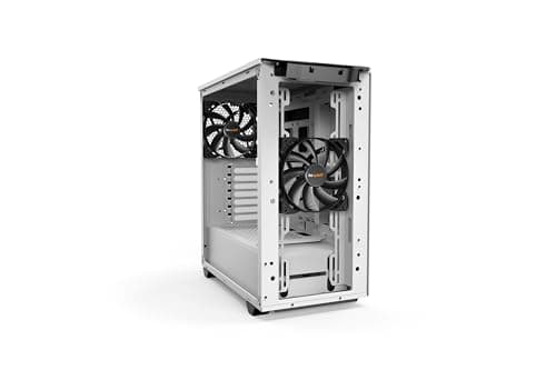 be quiet! Pure Base 500 ATX Midi Tower PC Case | Two Pre-Installed Silent Wings 2 Fans| White | BG035