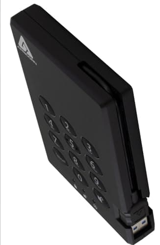 Apricorn 2TB Aegis Padlock USB 3.0 256-Bit AES XTS Hardware Encrypted Portable External Hard Drive (A25-3PL256-2000)