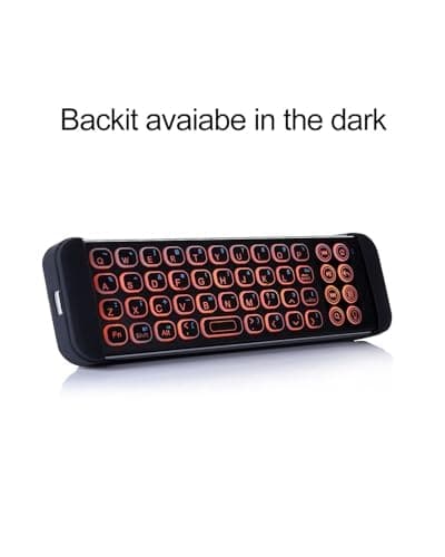 iPazzPort Mini Bluetooth Wireless Keyboard with Voice-Remote-Control Case for TV-Stick 4k Max/TV Cube and Compatible with Insignia/Toshiba/Pioneer Fires Smart TVs.
