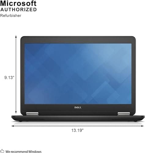 Dell Latitude E7470 14in Laptop, Core i5-6300U 2.4GHz, 8GB Ram, 256GB SSD, Windows 10 Pro 64bit (Renewed)