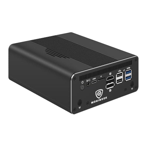 MGNAS14 Micro Firewall Appliance 10Gbe Router with Intel 14th Gen Core Ultra 7 155H, AI MINI PC with 2x10Gbe SFP+ 2xDDR5 RAM M.2 PCIe 4.0 SSD USB4 Support Pfsense|OPNsense|Openwrt|Windows