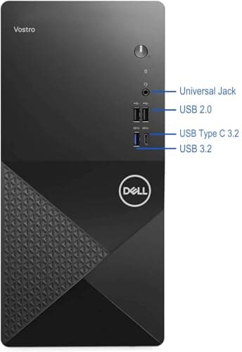 Dell Vostro 3030 Tower Desktop Computer, Intel Core i9-12900K, 64GB RAM, 4TB NVMe SSD, Intel UHD 770 Graphics, Wi-Fi, Bluetooth, Windows 11 Pro - AI Copilot, Black