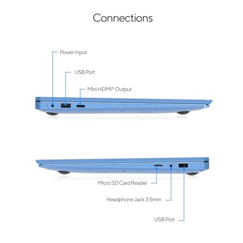 Core Innovations 15.6" Full HD Intel 4GB RAM 64GB SSD Laptop with Windows 11 - Blue
