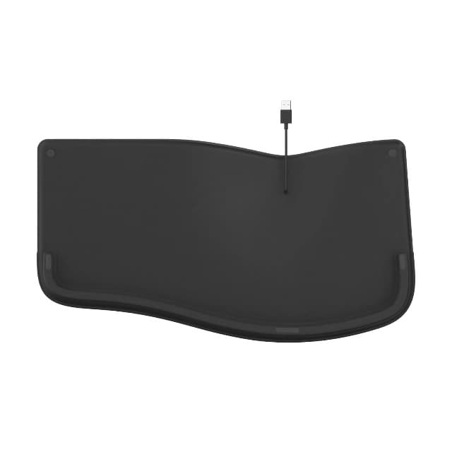 Incase Ergonomic Keyboard – Designed by Microsoft – Refined Ergonomic Design, Built-in Shortcuts Keys, Layered Palm Rest for Elevated Wrist Support, Integrated Number Pad – Black