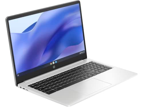 HP Chromebook 15 15.6" HD (Intel Pentium N6000, 8GB RAM, 128GB Storage (64GB eMMc + 64GB SD Card), UHD Graphics, Numeric KB) Home & Student Laptop, Anti-Glare, Webcam, Wi-Fi, Chrome OS, Silver