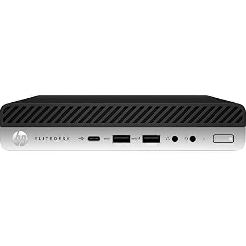 HP EliteDesk 800 G4 Desktop Mini PC, Intel Six Core i5 8500T 2.1Ghz, 32GB DDR4 RAM, 512GB NVMe M.2 SSD, WiFi, USB Type C, Windows 11 Pro (Renewed)