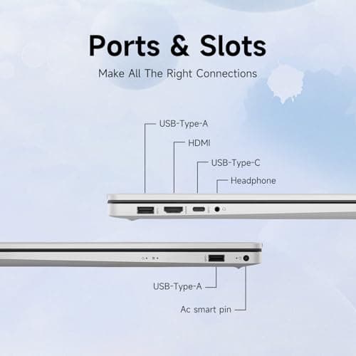 HP High-Performance 17.3" Laptop, 17.3" HD+ Touchscreen, 8-Cores Intel i3-N305, 32GB RAM, 128GB eMMC + 1TB PCIe SSD, Webcam, HDMI, Numeric Keypad, Wi-Fi 6, Windows 11 Pro, Silver