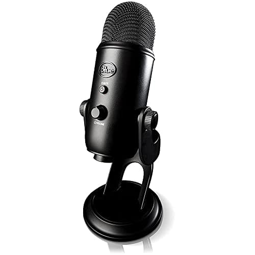 Logitech Creators Blue Yeti USB Microphone for Gaming, Streaming, Podcast, YouTube, Discord, PC, Studio Sound, Plug & Play-Blackout