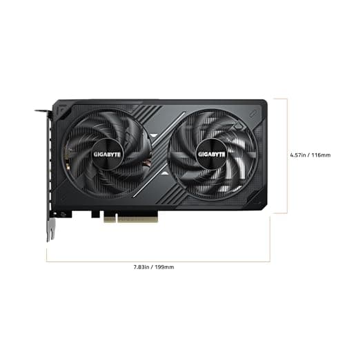 GIGABYTE GeForce RTX 5060 WINDFORCE 8G Graphics Card, 8GB 128-bit GDDR7, PCIe 5.0, WINDFORCE Cooling System, GV-N5060WF2-8GD Video Card