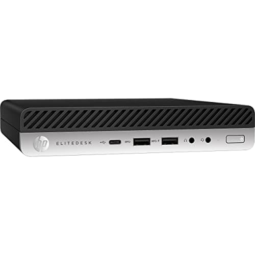 HP EliteDesk 800 G4 Desktop Mini PC, Intel Six Core i5 8500T 2.1Ghz, 32GB DDR4 RAM, 512GB NVMe M.2 SSD, WiFi, USB Type C, Windows 11 Pro (Renewed)