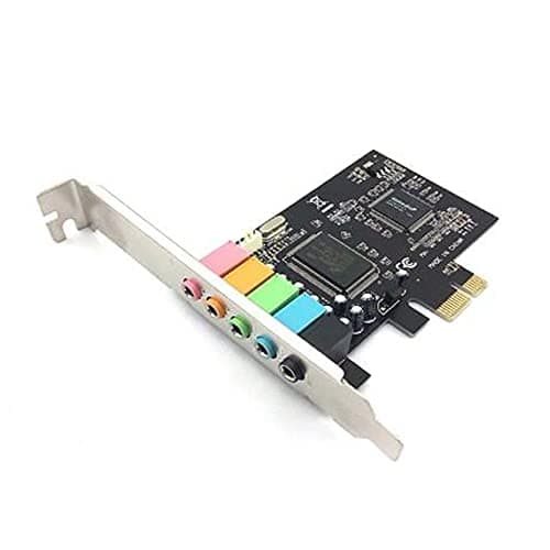 5.1 Internal Sound Card for Windows 10 with Low Profile Bracket, 3D Stereo PCI-E, CMI8738 Chip 32/64 Bit Sound Card PCI, Photo color (500154344)