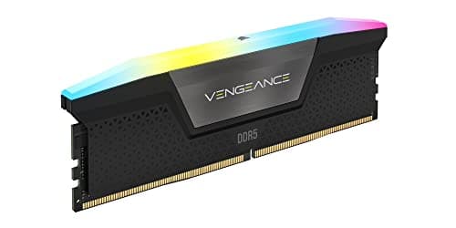CORSAIR VENGEANCE RGB DDR5 RAM 32GB (2x16GB) 7000MHz CL34 Intel XMP iCUE Compatible Computer Memory - Black (CMH32GX5M2X7000C34)