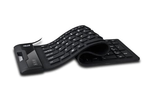 Adesso AKB-222UB - SlimTouch 222 Waterproof Flexible Keyboard for Windows 8/7/Vista/XP/2000, Compact Size