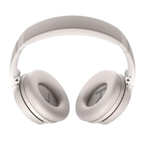 Bose QuietComfort Bluetooth Headphones, Wireless Headphones with Active Over Ear Noise Cancelling and Mic, Deep Bass, Up to 24 Hours of Playtime, White Smoke