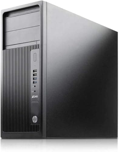 HP Z240 Tower Workstation Desktop Computer, Intel Core i7-6700, 16GB DDR4 RAM 1TB SSD, 2 DisplayPort, WiFi, Bluetooth, Keyboard&Mouse, Windows 10 Pro (Renewed)