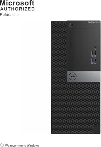 Dell 7050 Mini Tower Desktop Intel i7-7700 UP to 4.20GHz 32GB DDR4 New 1TB NVMe SSD + 2TB HDD USB Wi-Fi BT Dual Monitor Support Wireless Keyboard and Mouse Win10 Pro (Renewed)