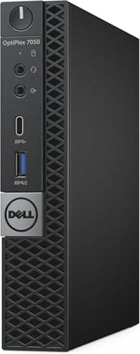 Dell OptiPlex 7050 mini Desktop Computer PC with 24" FHD Monitor, Intel Core i5-6500, 16GB RAM, 256GB SSD, Wi-Fi, Bluetooth, Keyboard & Mouse, Windows 11 Pro (Renewed)