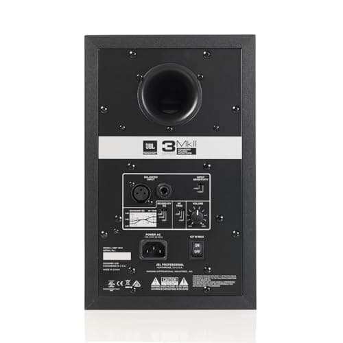 JBL Professional 305P MkII 5-Inch 2-Way Powered, Active Monitor Speakers for Near Field Music Production, Studio Monitor, Desktop Computer, Hi-Fi Audio. Sold as Pair, Black