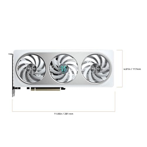 GIGABYTE GeForce RTX 5060 AERO OC 8G Graphics Card, 8GB 128-bit GDDR7, PCIe 5.0, WINDFORCE Cooling System, GV-N5060AERO OC-8GD Video Card
