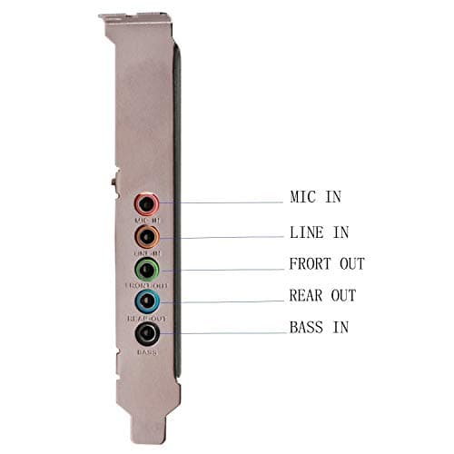 Padarsey PCIe 5.1 Internal Sound Card for PC, Windows 7, 3D Stereo Audio Card, CMI8738 Chip, PCI Express Adapter