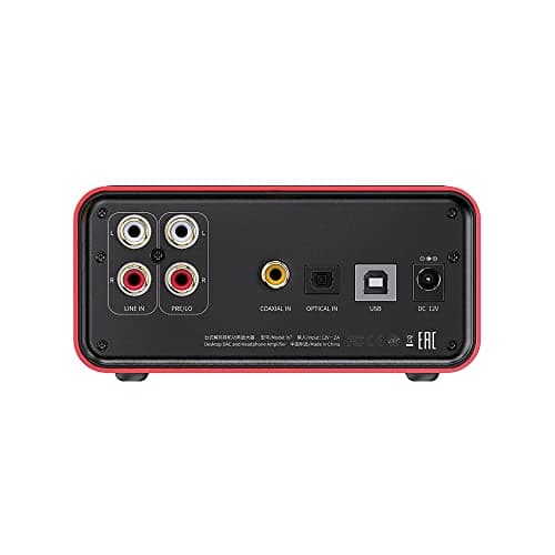 FiiO K7 Full Balanced HiFi DAC Headphone Amplifier AK4493S*2, XMOS XU208 PCM384kHz DSD256,USB/Optical/Coaxial/RCA Inputs, 6.35mm/4.4mm Output