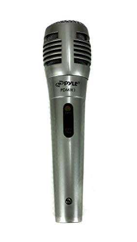 Pyle Wired Dynamic Microphone - Professional Moving Coil Unidirectional Handheld Mic with Built-in Acoustic Pop Filter, Rugged Construction, Steel Mesh Grill, 6.5 ft XLR Audio Cable Wire - PDMIK1