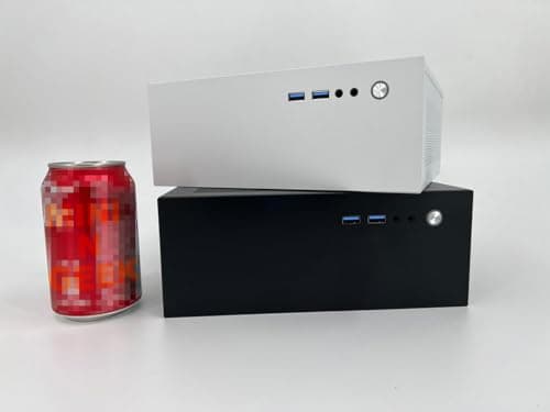 Mini PC Case 4.3L HTPC Chassis 2X USB 3.0 Fits Flex Power Supply ITX Motherboard White
