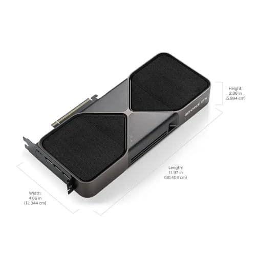 NVD Founders GeForce RTX 5090 32GB GDDR7 SFF 304x137mm 2-Slot Blackwell Graphic Card (MPN 9001G1442530000) - includes 3x DP & 1x HDMI video outputs and 1x600W PCIe Gen5 cable with 4x 8pin adapter