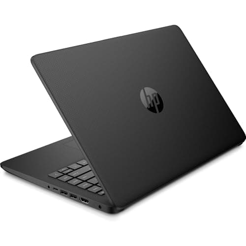 HP 14-dq0706tg 14 Inch HD Touchscreen Laptop Intel Celeron N4120 4GB DDR4 RAM 64GB eMMC UHD Graphics 600 Windows 11 Home S HD Camera Dual Speaker SD Reader HDMI USB C Fast Charge, Jet Black (Renewed)