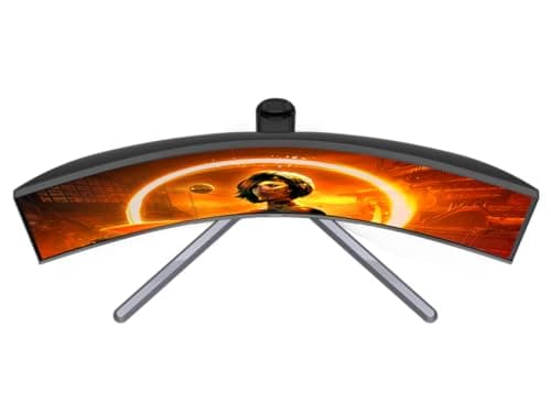 AOC CU34G3S 34" Frameless Curved Ultrawide Gaming Monitor, WQHD 3440 x1440, 165Hz 1ms, FreeSync Premium, Height Adjustable, 3-Year Zero-Bright-dot, Black