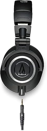 Audio-Technica ATH-M50x Professional Studio Monitor Headphones, Black
