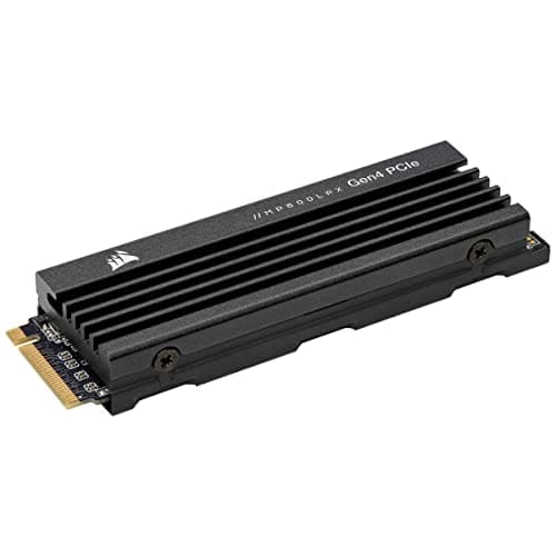 Corsair MP600 PRO LPX 1TB M.2 NVMe PCIe x4 Gen4 SSD - Optimised for PS5 (Up to 7,100MB/sec Sequential Read & 5,800MB/sec Sequential Write Speeds, High-Speed Interface, Compact Form Factor) Black