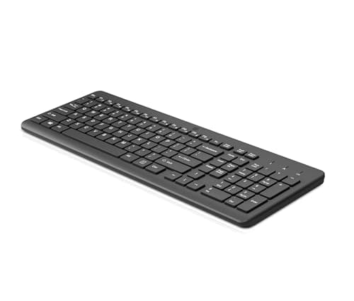 HP 220 Wireless Keyboard - 2.4GHz Connectivity w/Data Encryption - Low-Profile Chiclet Keys - Win/Mac - Laptop, PC Compatible - Shortcut Keys & Num Pad - LED Num, Caps, & Scroll Lock