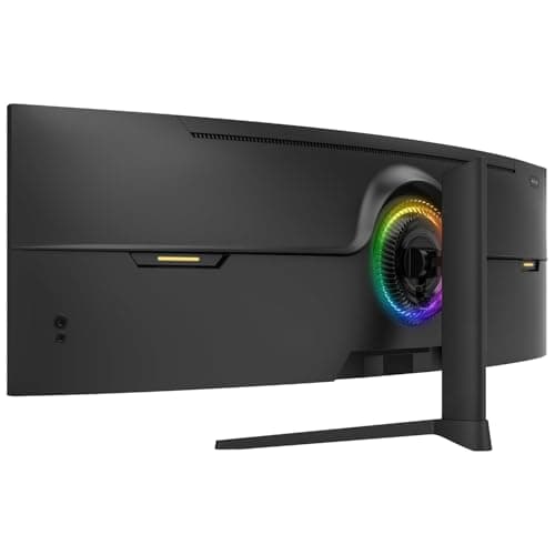 ZZA 49" Curved Gaming Monitor 144/165Hz Ultrawide 32:9 WDFHD 3840 x 1080P,Ultrawide Monitor, 1500R, 120% sRGB, HDMI 2.1 & DP 1.4, Height Adjustable