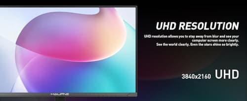 Haurve 32” UHD 4K 144Hz Gaming Monitor with Height Adjustable Stand, PD 90W, HDMI 2.1, DP 1.4, USB-C, RGB, Speakers, 0.5ms, 3840X2160 Display, (HG3214K)