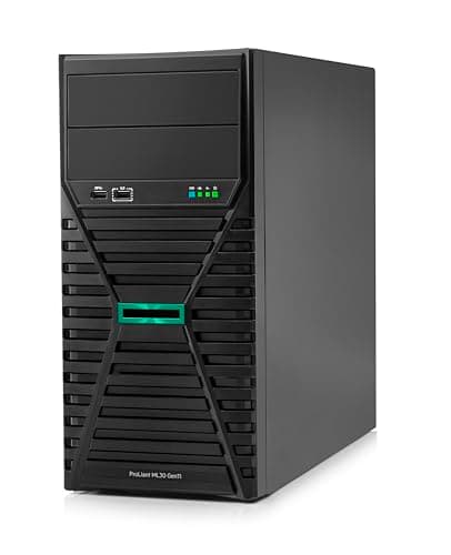 Hewlett Packard Enterprise ProLiant ML30 Gen11 Tower Server w/one Intel Xeon E-2434 Processor, 3.4GHz 4‑core 1P 32GB‑U 8SFF 2x960GB SSD 2x500W PS (HPE Smart Choice P72995-005)