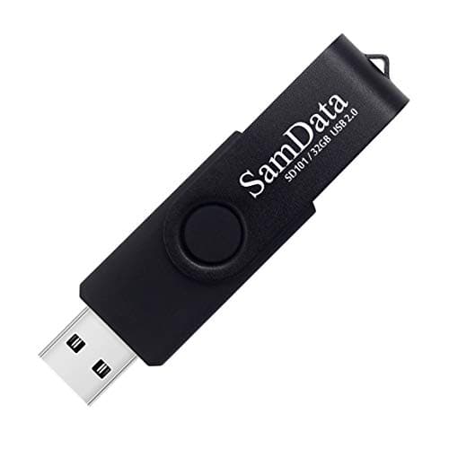32GB USB Flash Drives 2 Pack 32GB Thumb Drives Memory Stick Jump Drive with LED Light for Storage and Backup (2 Colors: Black Blue)