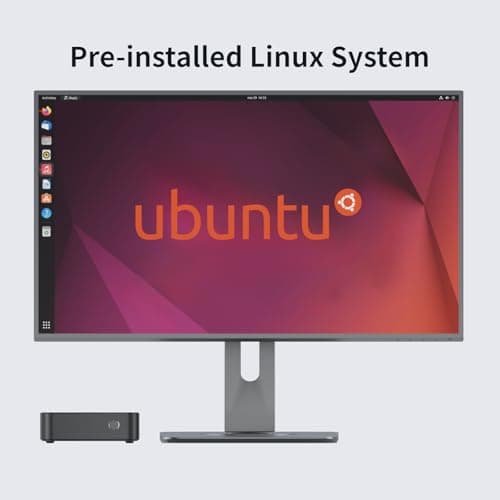 DreamQuest Mini PC Linux Preinstalled, Intel N150 (up to 3.6GHz) Mini Desktop Computers 16GB DDR4 512GB SSD, USB C, DP, HDMI, USB 3.2, Dual LAN,WiFi, Bluetooth, Support 4K 60Hz, Support Windows 11 Pro