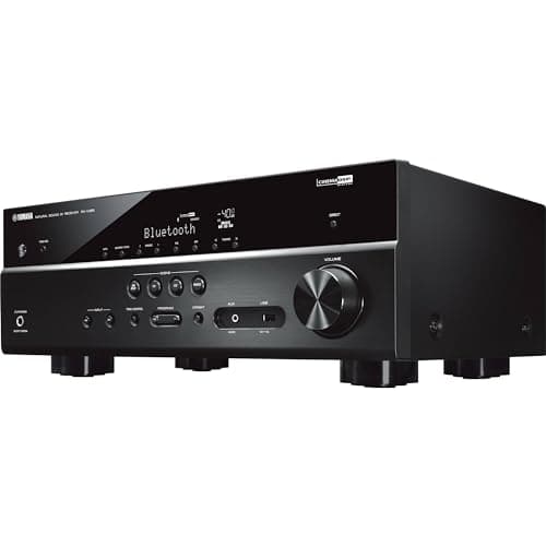 Yamaha Audio YHT-4950U 4K Ultra HD 5.1-Channel Home Theater System with 8" 50W RMS Powered Subwoofer Speakers, AV Receiver, True Surround Sound with Bluetooth Music Streaming (Black)