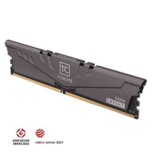 TEAMGROUP T-Create TTCED432G32G3200HC16FDC01 Expert Overclocking 10L DDR4 32GB 3200MHz (PC4 25600) CL16 Desktop RAM Memory Module